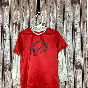 Long sleeved Nike Dri-fit boys football shirt